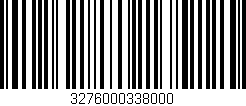 Código de barras (EAN, GTIN, SKU, ISBN): '3276000338000'