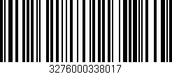 Código de barras (EAN, GTIN, SKU, ISBN): '3276000338017'