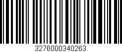 Código de barras (EAN, GTIN, SKU, ISBN): '3276000340263'