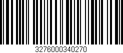 Código de barras (EAN, GTIN, SKU, ISBN): '3276000340270'