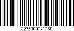 Código de barras (EAN, GTIN, SKU, ISBN): '3276000341260'