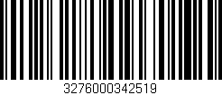 Código de barras (EAN, GTIN, SKU, ISBN): '3276000342519'