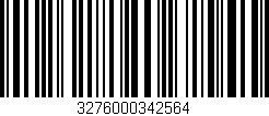 Código de barras (EAN, GTIN, SKU, ISBN): '3276000342564'