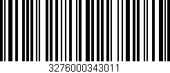 Código de barras (EAN, GTIN, SKU, ISBN): '3276000343011'