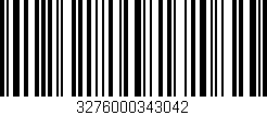 Código de barras (EAN, GTIN, SKU, ISBN): '3276000343042'