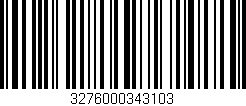 Código de barras (EAN, GTIN, SKU, ISBN): '3276000343103'