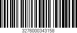 Código de barras (EAN, GTIN, SKU, ISBN): '3276000343158'