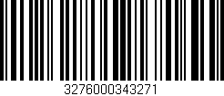 Código de barras (EAN, GTIN, SKU, ISBN): '3276000343271'