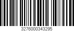 Código de barras (EAN, GTIN, SKU, ISBN): '3276000343295'