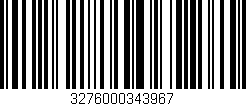 Código de barras (EAN, GTIN, SKU, ISBN): '3276000343967'