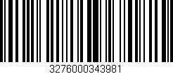 Código de barras (EAN, GTIN, SKU, ISBN): '3276000343981'