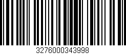 Código de barras (EAN, GTIN, SKU, ISBN): '3276000343998'