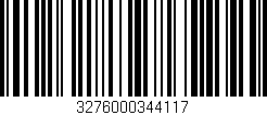 Código de barras (EAN, GTIN, SKU, ISBN): '3276000344117'