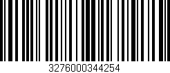 Código de barras (EAN, GTIN, SKU, ISBN): '3276000344254'