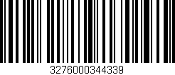 Código de barras (EAN, GTIN, SKU, ISBN): '3276000344339'