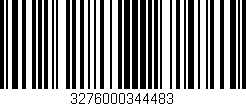 Código de barras (EAN, GTIN, SKU, ISBN): '3276000344483'