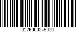 Código de barras (EAN, GTIN, SKU, ISBN): '3276000345930'