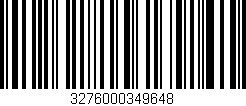 Código de barras (EAN, GTIN, SKU, ISBN): '3276000349648'