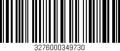 Código de barras (EAN, GTIN, SKU, ISBN): '3276000349730'