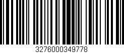 Código de barras (EAN, GTIN, SKU, ISBN): '3276000349778'