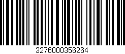 Código de barras (EAN, GTIN, SKU, ISBN): '3276000356264'