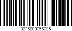 Código de barras (EAN, GTIN, SKU, ISBN): '3276000356295'