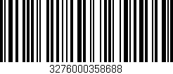 Código de barras (EAN, GTIN, SKU, ISBN): '3276000358688'
