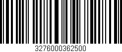 Código de barras (EAN, GTIN, SKU, ISBN): '3276000362500'