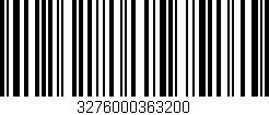 Código de barras (EAN, GTIN, SKU, ISBN): '3276000363200'