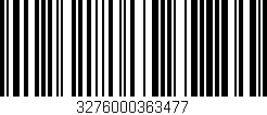 Código de barras (EAN, GTIN, SKU, ISBN): '3276000363477'