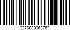 Código de barras (EAN, GTIN, SKU, ISBN): '3276000363767'