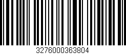 Código de barras (EAN, GTIN, SKU, ISBN): '3276000363804'