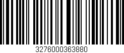 Código de barras (EAN, GTIN, SKU, ISBN): '3276000363880'
