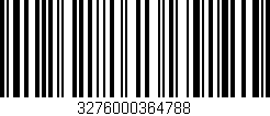 Código de barras (EAN, GTIN, SKU, ISBN): '3276000364788'