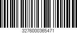 Código de barras (EAN, GTIN, SKU, ISBN): '3276000365471'