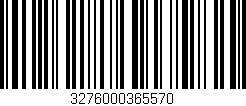 Código de barras (EAN, GTIN, SKU, ISBN): '3276000365570'