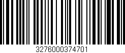 Código de barras (EAN, GTIN, SKU, ISBN): '3276000374701'
