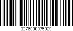 Código de barras (EAN, GTIN, SKU, ISBN): '3276000375029'