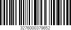Código de barras (EAN, GTIN, SKU, ISBN): '3276000379652'