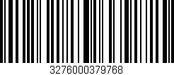 Código de barras (EAN, GTIN, SKU, ISBN): '3276000379768'