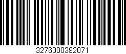 Código de barras (EAN, GTIN, SKU, ISBN): '3276000392071'