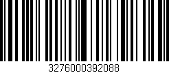 Código de barras (EAN, GTIN, SKU, ISBN): '3276000392088'