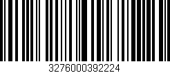 Código de barras (EAN, GTIN, SKU, ISBN): '3276000392224'