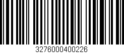 Código de barras (EAN, GTIN, SKU, ISBN): '3276000400226'