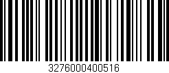 Código de barras (EAN, GTIN, SKU, ISBN): '3276000400516'
