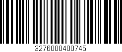 Código de barras (EAN, GTIN, SKU, ISBN): '3276000400745'
