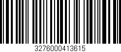 Código de barras (EAN, GTIN, SKU, ISBN): '3276000413615'