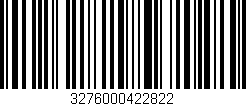 Código de barras (EAN, GTIN, SKU, ISBN): '3276000422822'