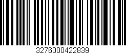 Código de barras (EAN, GTIN, SKU, ISBN): '3276000422839'