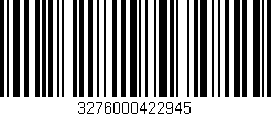 Código de barras (EAN, GTIN, SKU, ISBN): '3276000422945'